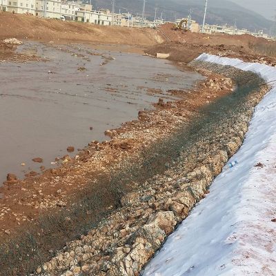 石籠護坡應用于東遼縣強化河道環境治理工程